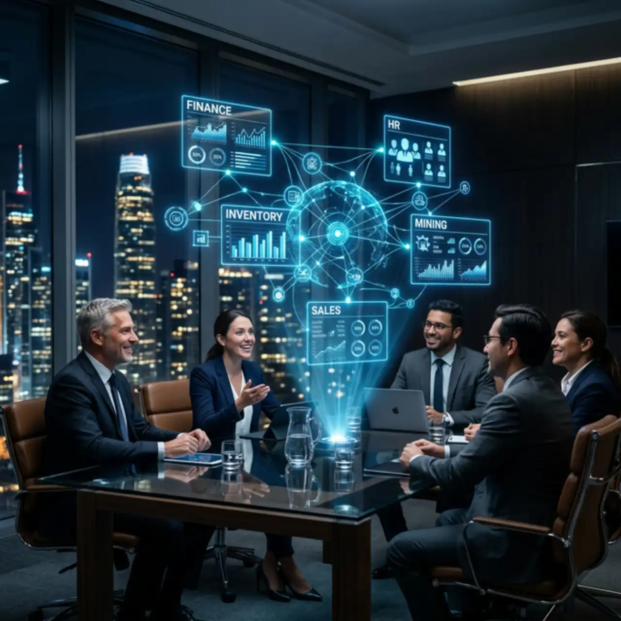 Tim konsultan IT merancang Custom ERP terintegrasi untuk perusahaan